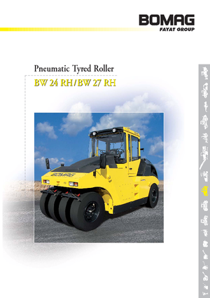 Катки на гумових колесах Bomag BW 27 RH