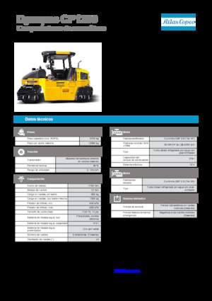 Катки на гумових колесах Dynapac CP 1200 