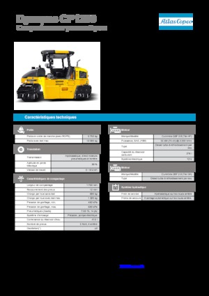 Катки на гумових колесах Dynapac CP 1200