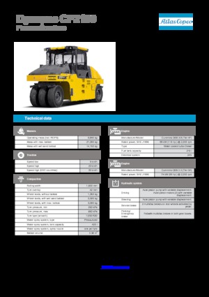 Катки на гумових колесах Dynapac CP 2100