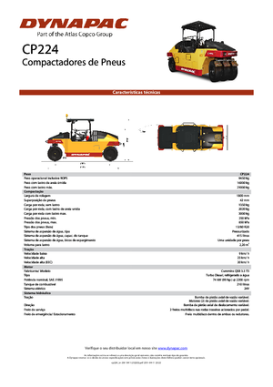Катки на гумових колесах Dynapac CP 224