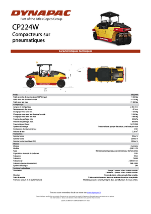 Катки на гумових колесах Dynapac CP 224 W