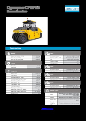 Катки на гумових колесах Dynapac CP 2700