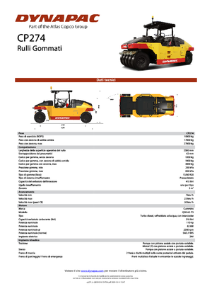 Катки на гумових колесах Dynapac CP 274