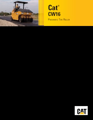 Катки на гумових колесах Caterpillar CW16