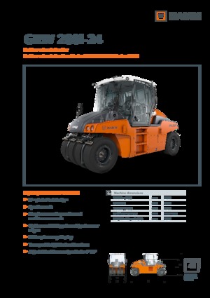 Катки на гумових колесах Hamm GRW 280i-24