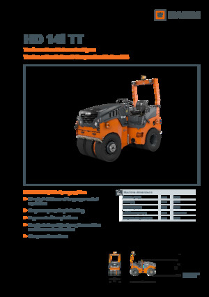 Катки на гумових колесах Hamm HD 14i TT