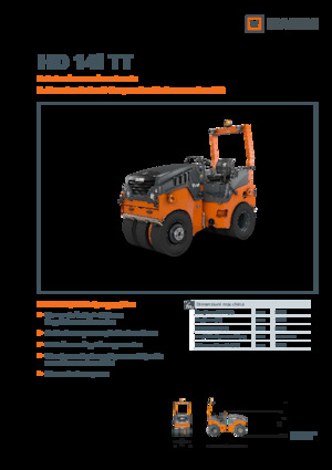 Катки на гумових колесах Hamm HD 14i TT