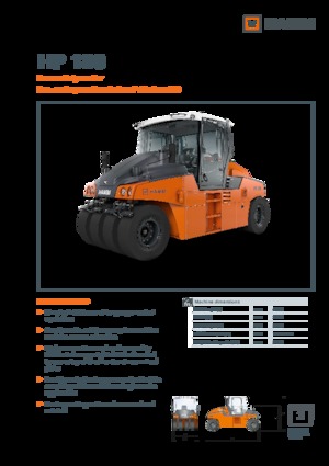 Катки на гумових колесах Hamm HP 180