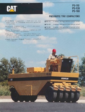 Катки на гумових колесах Caterpillar PS 180