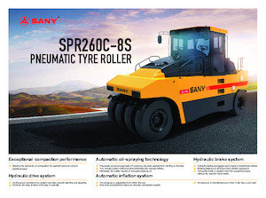 Катки на гумових колесах Sany SPR260C-8S