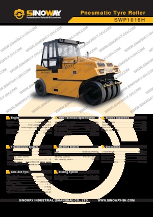 Катки на гумових колесах Sinoway SWP1016H
