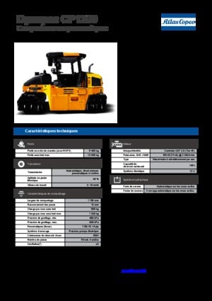 Катки на гумових колесах Dynapac CP 1200