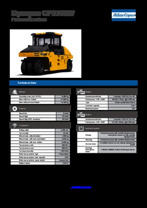 Катки на гумових колесах Dynapac CP 2100 W