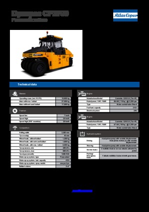 Катки на гумових колесах Dynapac CP 2700