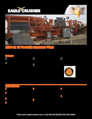Установки для переробки щебеню Eagle Crusher 1000-15 CV