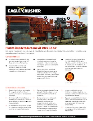 Установки для переробки щебеню Eagle Crusher 1000-15 CV