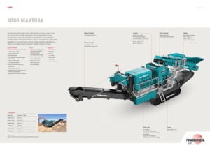 Установки для переробки щебеню Powerscreen 1000 Maxtrak