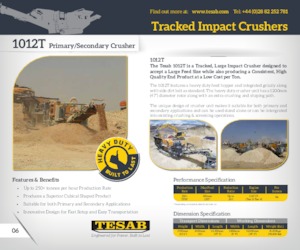 Установки для переробки щебеню Tesab 1012T 