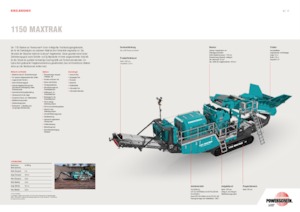 Установки для переробки щебеню Powerscreen 1150 Maxtrak