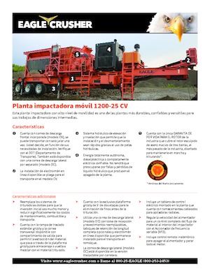 Установки для переробки щебеню Eagle Crusher 1200-25 CV