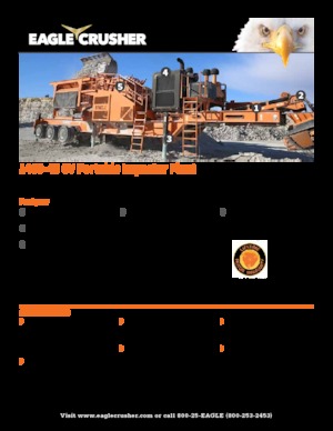 Установки для переробки щебеню Eagle Crusher 1400-45 CV