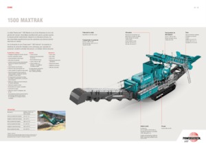 Установки для переробки щебеню Powerscreen 1500 Maxtrak