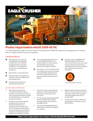 Установки для переробки щебеню Eagle Crusher 1600-69 OC