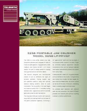 Установки для переробки щебеню Telsmith 3258