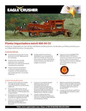 Установки для переробки щебеню Eagle Crusher 400-04 CV