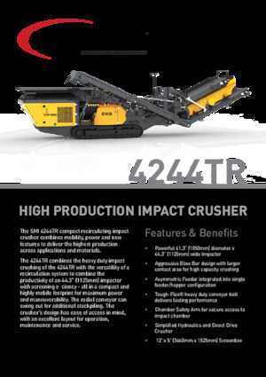 Установки для переробки щебеню Screen Machine Industries  4244TR