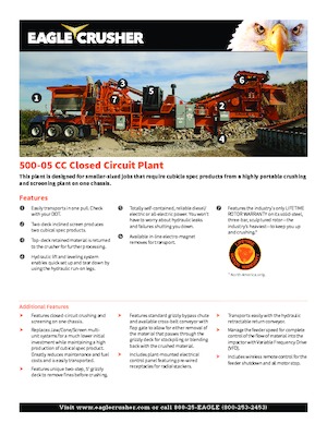 Установки для переробки щебеню Eagle Crusher 500-05 CC