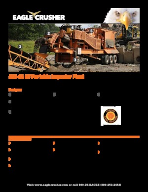 Установки для переробки щебеню Eagle Crusher 500-05 CV
