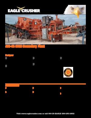 Установки для переробки щебеню Eagle Crusher 500-05 CVSS