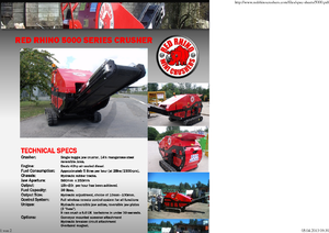 Установки для переробки щебеню Red Rhino 5000