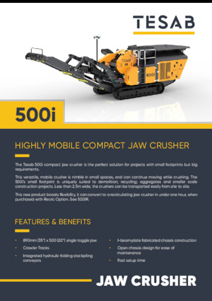 Установки для переробки щебеню Tesab 500i
