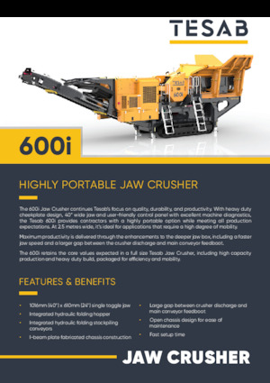 Установки для переробки щебеню Tesab 600i
