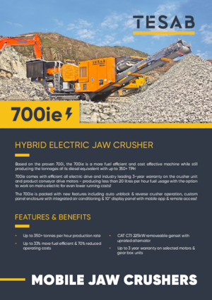 Установки для переробки щебеню Tesab 700ie