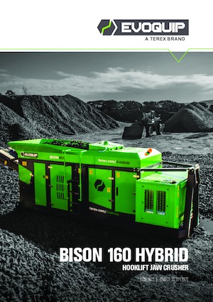 Установки для переробки щебеню EvoQuip Bison 160 HYBRID