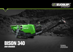Установки для переробки щебеню EvoQuip Bison 340