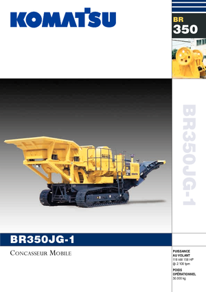 Установки для переробки щебеню Komatsu BR350JG