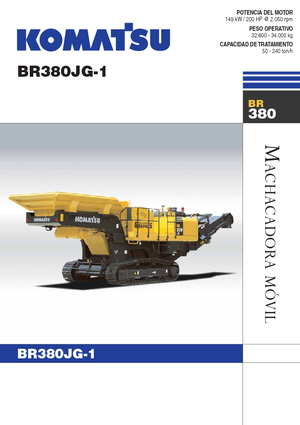 Установки для переробки щебеню Komatsu BR380JG-1E0
