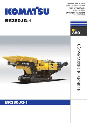 Установки для переробки щебеню Komatsu BR380JG-1E0