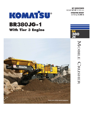Установки для переробки щебеню Komatsu BR380JG-1E0