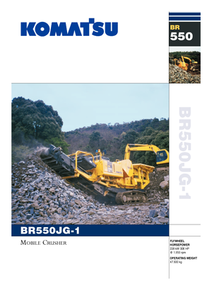 Установки для переробки щебеню Komatsu BR550JG