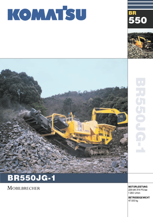 Установки для переробки щебеню Komatsu BR550JG