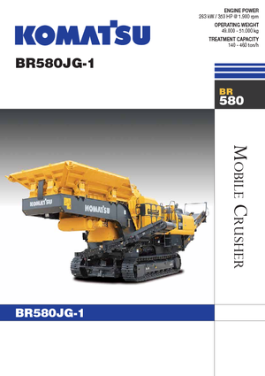 Установки для переробки щебеню Komatsu BR580JG-1