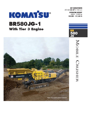 Установки для переробки щебеню Komatsu BR580JG-1
