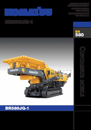 Установки для переробки щебеню Komatsu BR580JG-1