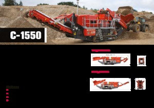 Установки для переробки щебеню Terex-Finlay C 1550